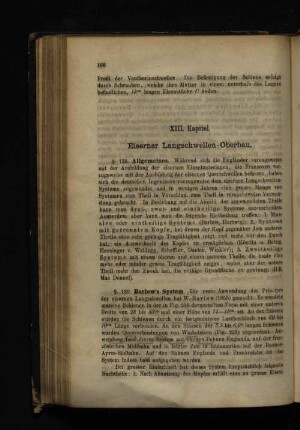 XIII. Kapitel. Eiserner Langschwellen-Oberbau.