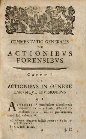 Introductio in doctrinam de actionibus forensibus