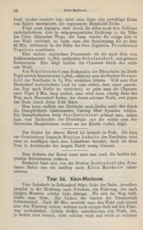 Tour 54. Klein-Machnow