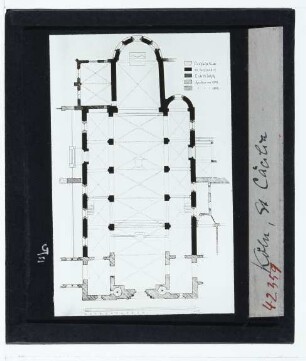 Köln, St. Cäcilien : Grundriss