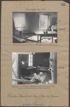 Schnierlach: Zerschossenes Zimmer H. Nr. 53 (Zahnärzliches Sprechzimmer)