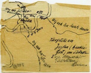 Taufstelle am Jordan [Hadschla-Furt (Taufstelle, nach Gustaf Dalman)] von Südosten Bayr. Kriegsarchiv (Bildabteilung) Münchens