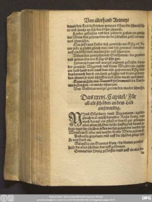 Das xxxvi. Capitel/ Für all alt schäden an dem Leib außwendig.