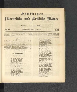 No. 10. 4. Februar 1854