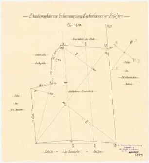 Kranken- und Siechenhaus, Brüssow Vorentwurf: Lageplan 1:500