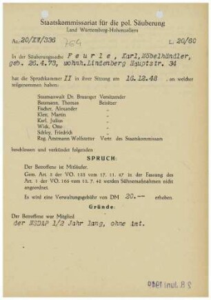 Feuerle, Karl