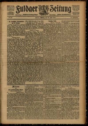Ausgabe vom Dienstag, den 18. Juni 1907.