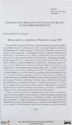 7: Sprawozdanie z działalności Pracowni w roku 2005