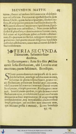 Feriae Palmarum