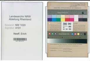 Entnazifizierung Erich Neeff , geb. 01.08.1892 (Verwaltungsangestellter)