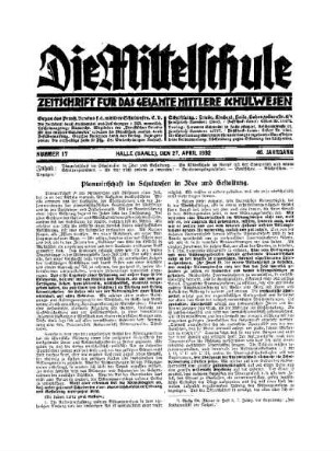 Planwirtschaft im Schulwesen in Idee und Gestaltung
