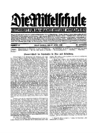 Planwirtschaft im Schulwesen in Idee und Gestaltung