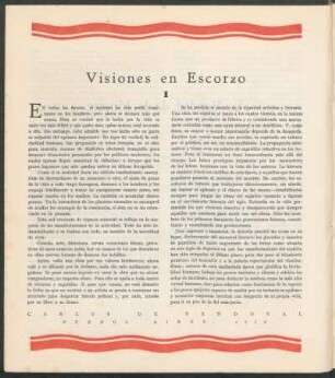 Visiones en Escorzo