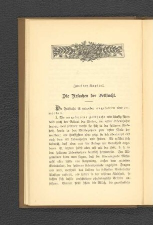 Zweites Kapitel. Die Ursachen der Fettsucht.