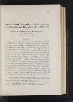 Elektrochemische Untersuchung flüssiger Amalgame von Zink, Kadmium, Blei, Kupfer und Lithium. II.