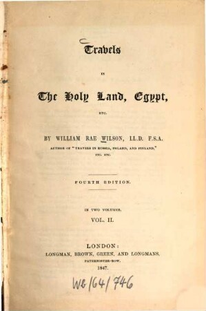Travels in the Holy Land, Egypt, etc. : In 2 vol.. 2