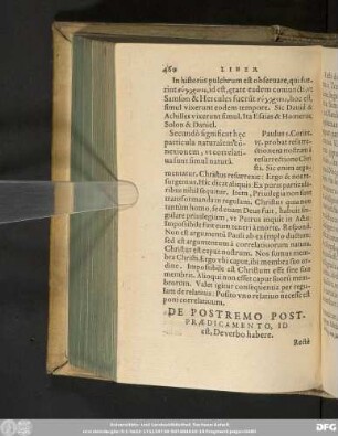 De Postremo Postpraedicamento, Id est, De verbo habere.