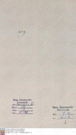 . Thil, Carl Freiherr v. Bos du, Staatsminister in Darmstadt: Band 10