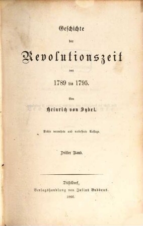 Geschichte der Revolutionszeit : von 1789 bis 1795, 3. 1789 bis 1795