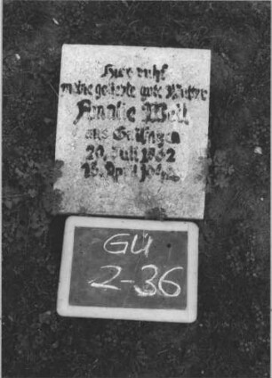 Grabstein GU/2/36