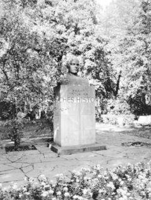 Denkmal auf Ernst Thälmann am Schlossteich von Karl-Marx-Stadt (Chemnitz)