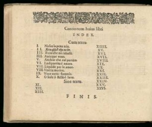 Cantionum huius libri