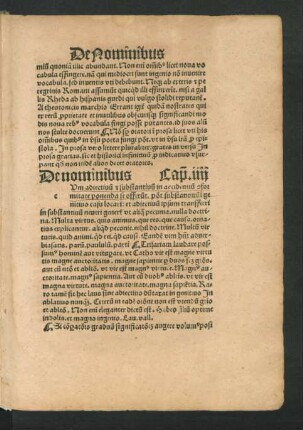 De nominibus Cap[itulum]. iiii