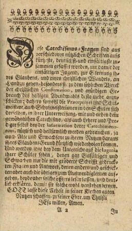 Diese Catechismus - Fragen sind aus verschiedenen nützlichen Schriften ...