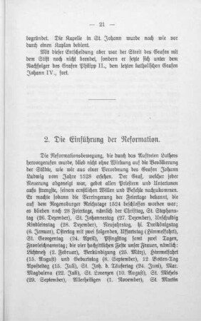 2. Die Einführung der Reformation