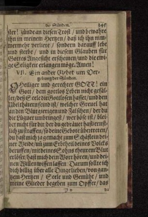 VII. Ein ander Gebet um Vergebung der Sünden.