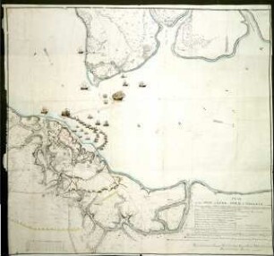 WHK 29 Nordamerikanische Kriege von 1775-1782: Plan der Belagerung von Virginia, 1781