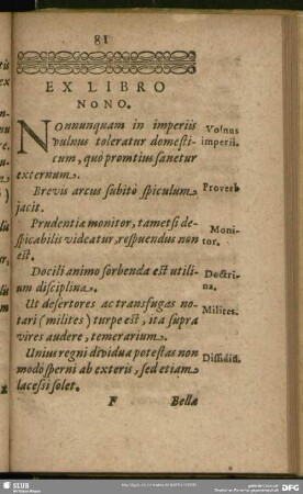 Ex Libro Nono