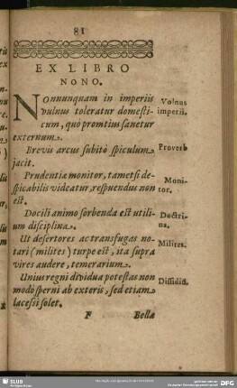 Ex Libro Nono