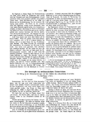 Die Geologie im erdkundlichen Unterrichte : ein Beitrag zu den Reformbestrebungen auf dem Gebiete des erdkundlichen Unterrichts ; (Schluß)