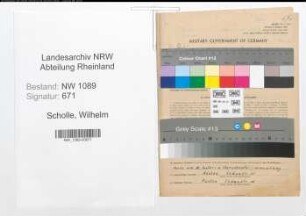 Entnazifizierung Wilhelm Scholle , geb. 15.10.1891 (Polizist)