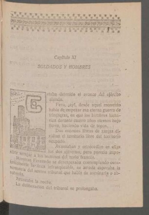 Capítulo XI - Soldados y hombres
