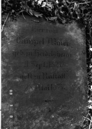 Grabstein 926 (Detailaufnahme)