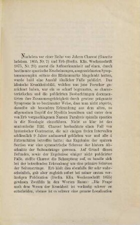 Ein Fall von spastischer Spinalparalyse : (Inaugural-Dissertation.)