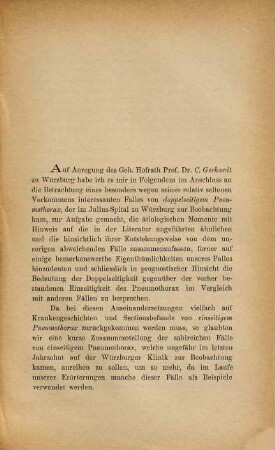 Doppelseitiger Pneumothorax in Folge vicariirenden Emphysems