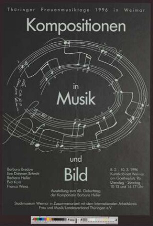 Kompositionen in Musik und Bild : Thüringer Frauenmusiktage 1996 in Weimar