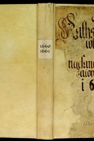 Ratsprotokolle, 1660 Juli 31. - 1661 Juli 18.