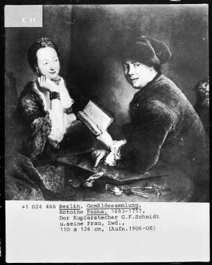 Bildnis des Kupferstechers Georg Friedrich Schmidt und seiner Gattin