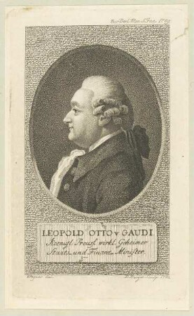 Bildnis des Leopold Otto v. Gaudi