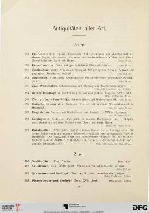 Eisen (Nr. 289-299)
