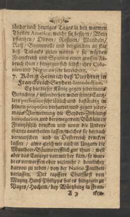 7. König Heinrich deß Vierdten in Franckreich Seyden-Introduction.