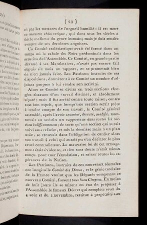 21-27, Un Comité ecclésiastique avait été formé ...