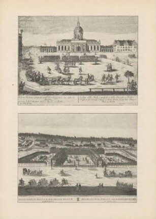 Prospectus Ecclesiae Cathedralis et loci ad stationes mutantes detinati Berolini ; Invalidorum militum hospitium regium Berolini