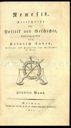 Nemesis. Zeitschrift für Politik und Geschichte. Jg. 1817