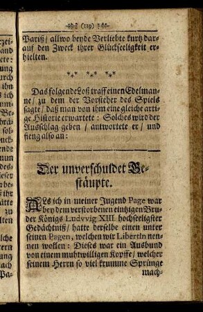 Der unverschuldet Bestäupte.