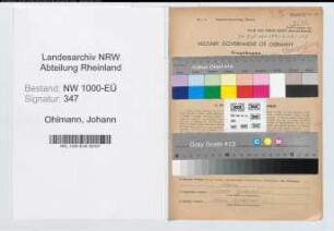 Entnazifizierung Johann Ohlmann, geb. 19.02.1895 (Verw.Inspektor)